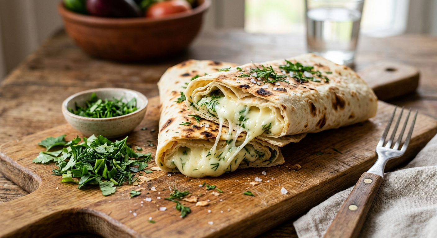 Лаваш с сырами